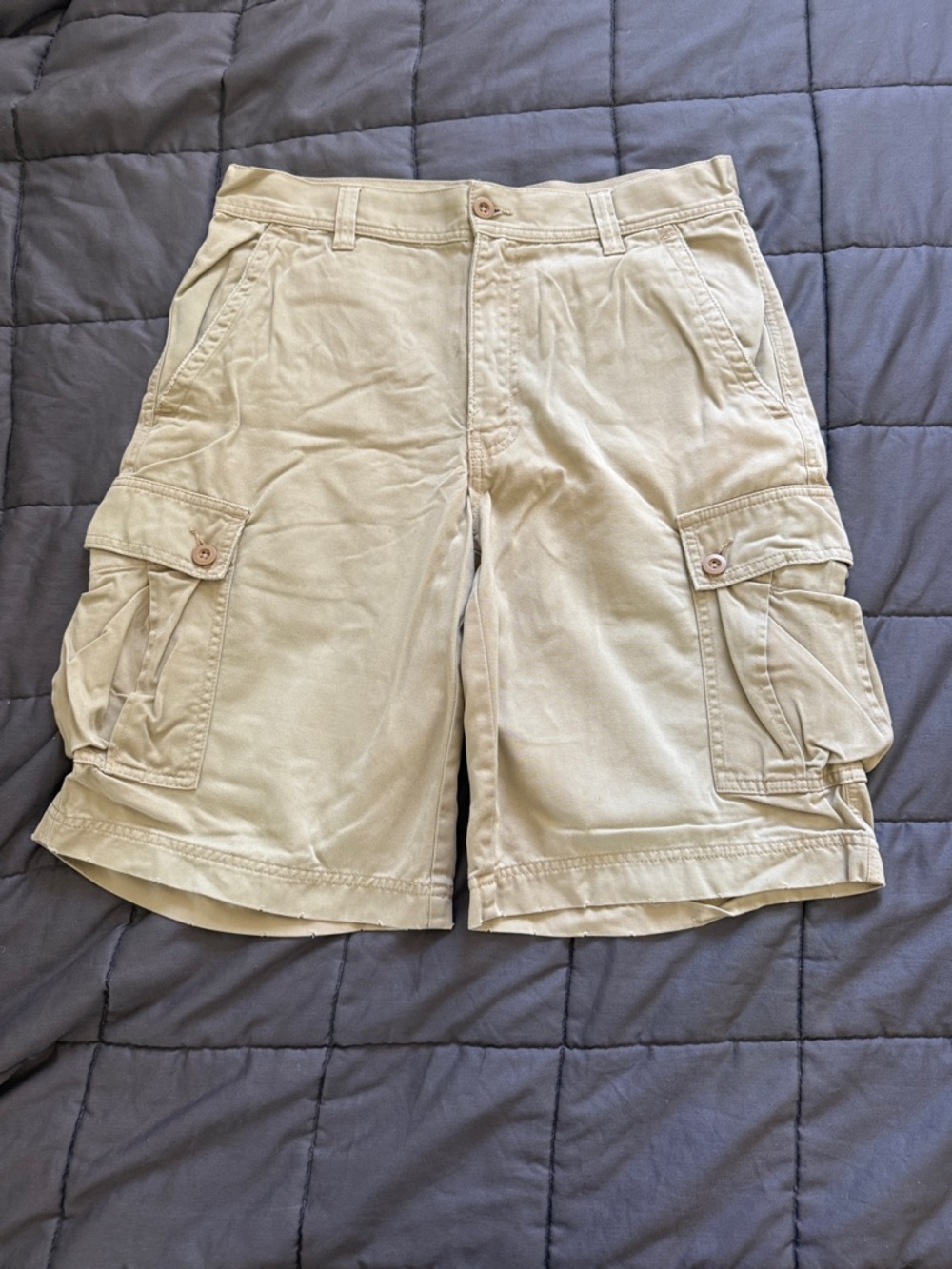 Express Men's Cargo Shorts in Khaki Tan